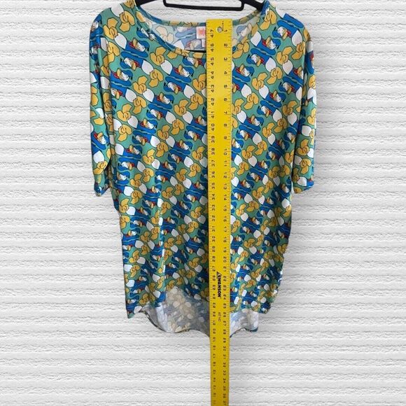 NWT Womens Lularoe Disney Donald Duck Sz Small Irma.Tag Is Small, But Fits Loose - Picture 5 of 15